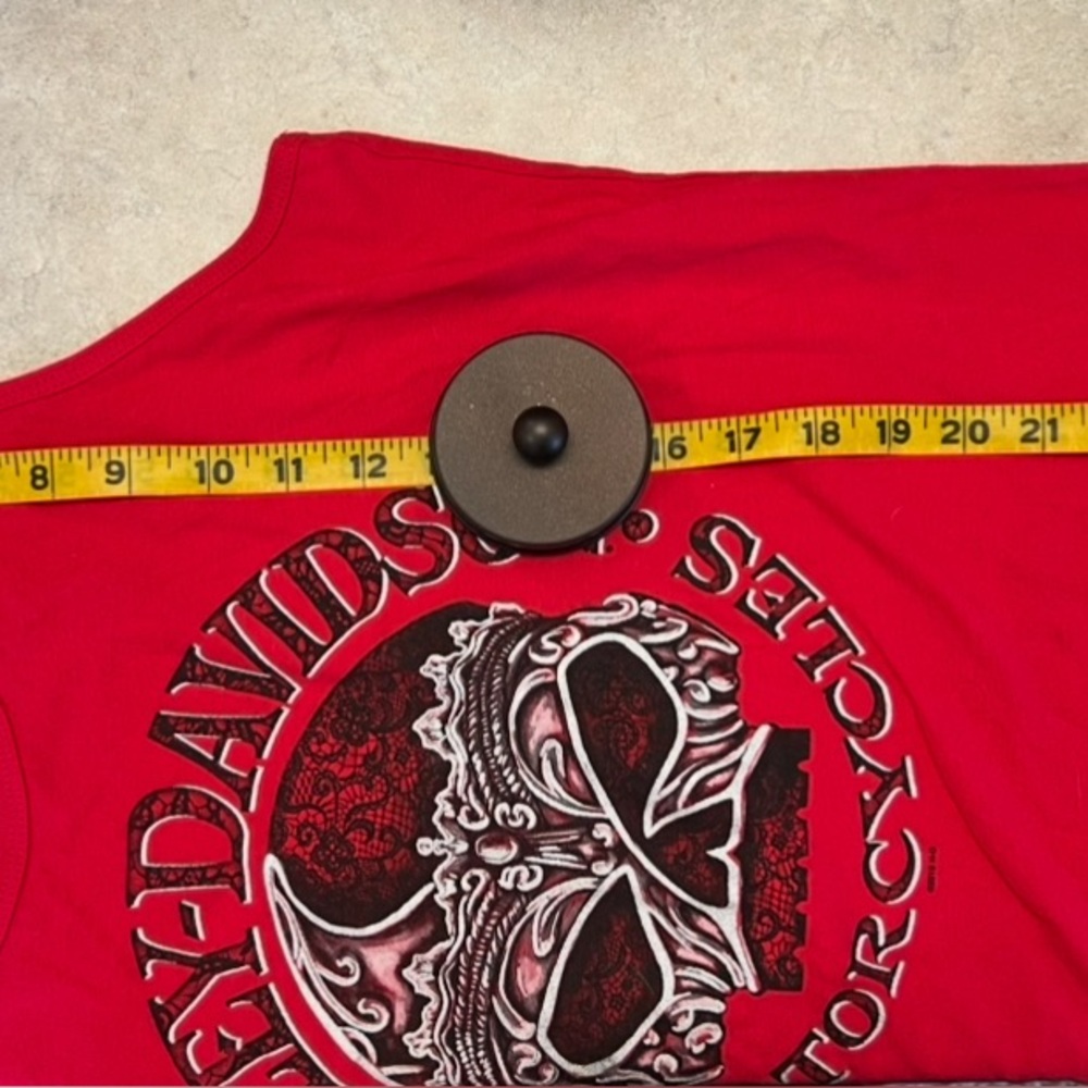 Harley-Davidson Red Graphic Tank Top - Picture 4 of 6